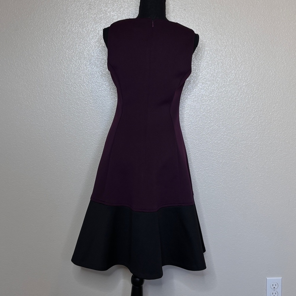 Calvin Klein Purple and Black Midi Dress - Picture 3 of 8